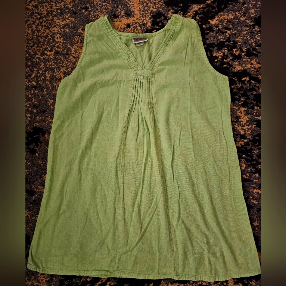 Eucalyptus Linen Green Shirt Size Medium Made In Guatemala